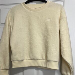 Levi's Cream Sherpa Crewneck Sweatshirt